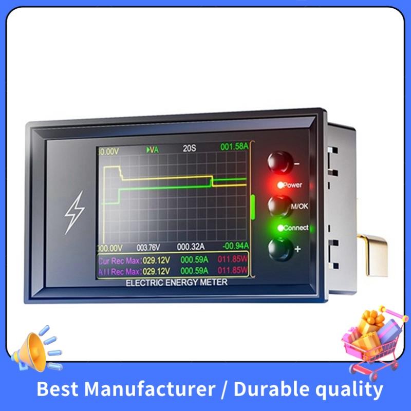 【NEW】DC 0-420V 300A WiFi Electric Energy Meter Battery Capacity Tester ...