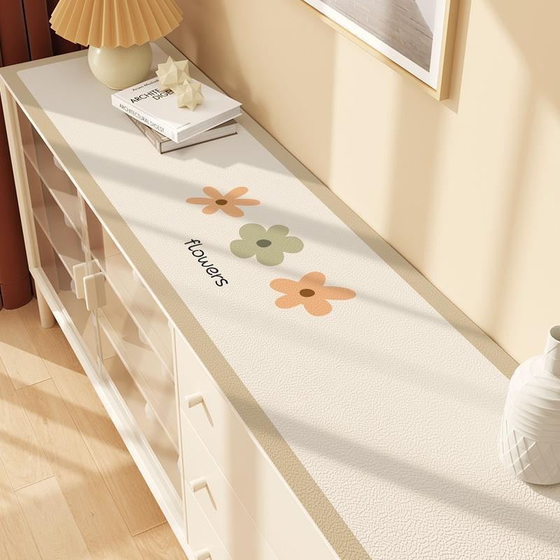 Entrance Cabinet Table Mat Waterproof Oilproof Disposable Leather Mat ...