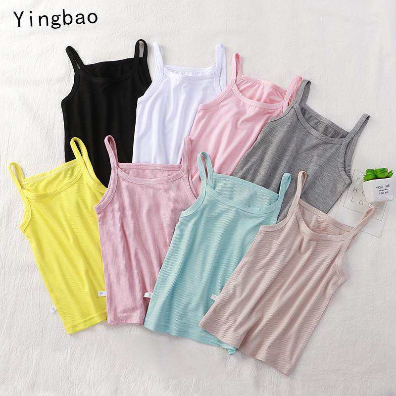 Yingbao Girl Singlet Inner Wear Kids Toddler Camisole Sleeveless T ...