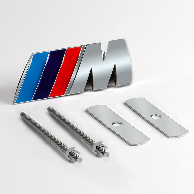 BOXI 1Pcs BMW Front Metal grill logo label grill badge For BMW M logo ...