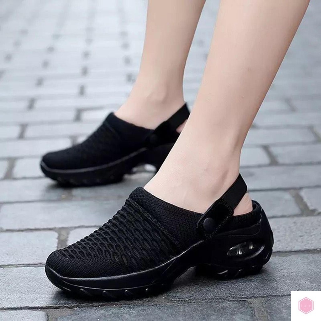 Womens Comfortable Mesh Shoes Solid Color Breathable Sneakers | Shopee ...