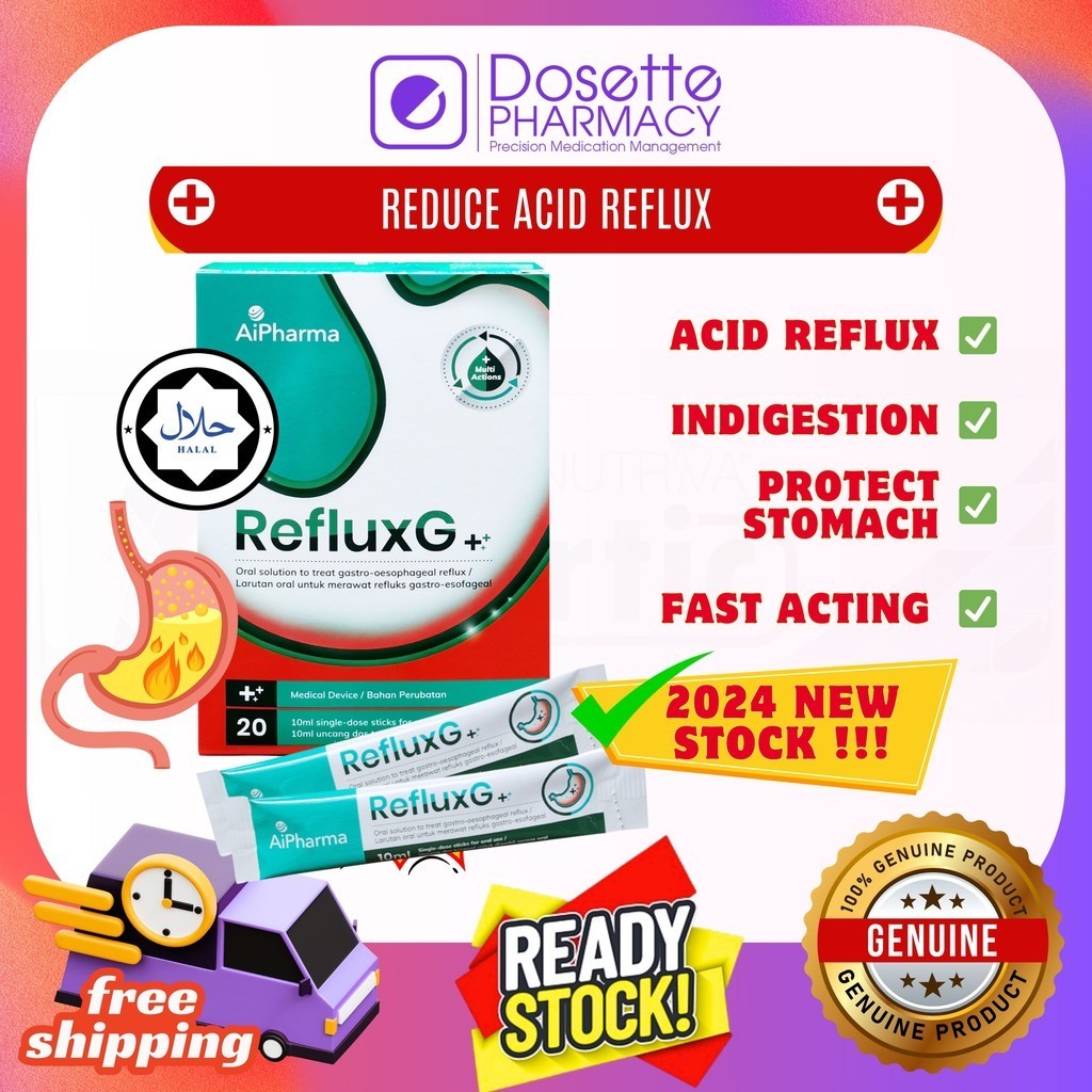 REFLUX G AIPHARMA MULTI ACTION SACHET 5's/20's [EXP03/25] ORAL SOLUTION FOR GASTROOESOPHAGEAL