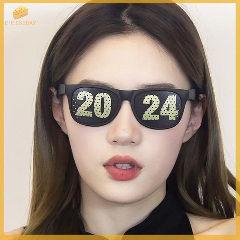 Cheseday 2024 Glasses New Year's Glasses Party Sunglasses New Year's