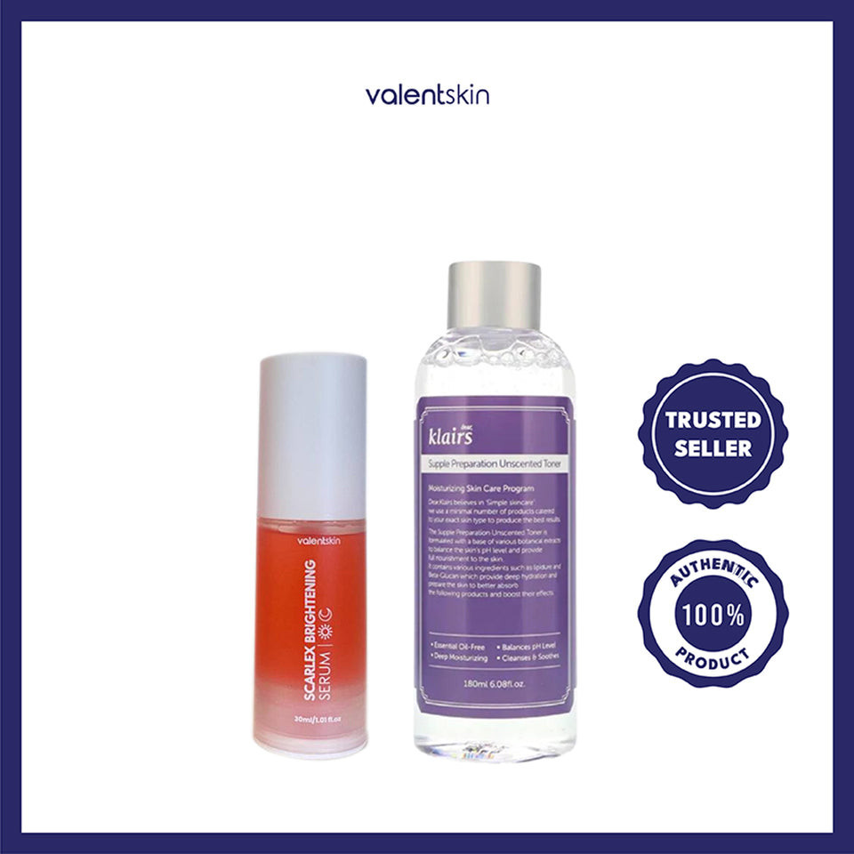 Glow Skin Set - Scarlex Brightening Serum + Klairs Supple Preparation ...