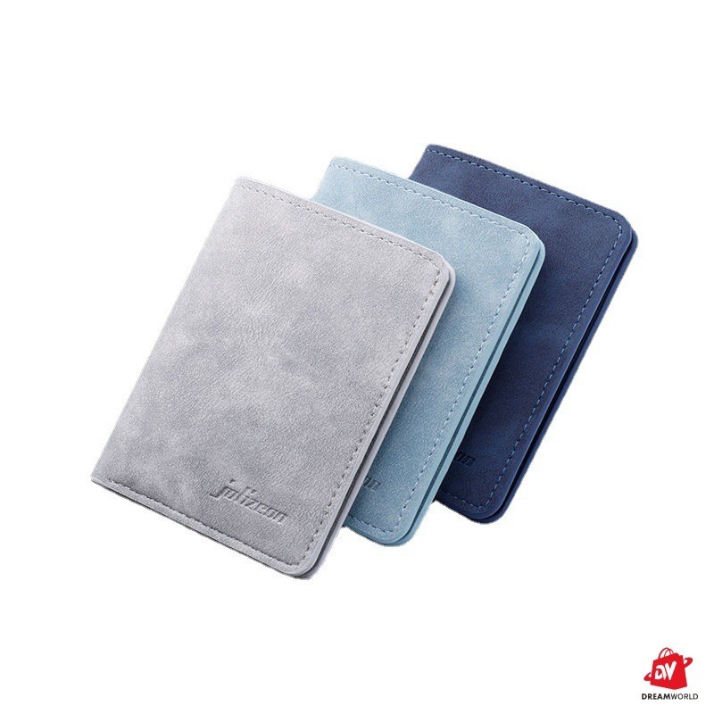 Soft Leather Wallet Men Mini Small Wallet Short Style Student Men Card ...