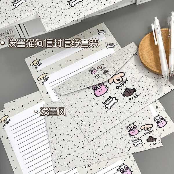 sampul raya tebal Tinta percikan, sampul surat haiwan kecil, kertas ...