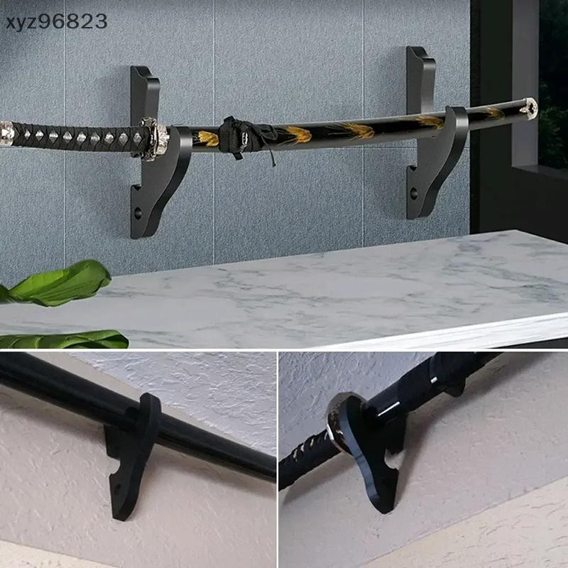 [XYZ] Wall Mount Wooden Sword Stand Holder Hook Hanger Adjustable ...