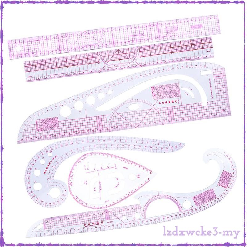 [LzdxwckefaMY] 6 Fashion Ruler Set French Curve Rulers Pattern Grading ...