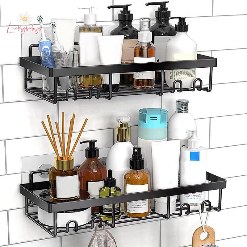 Luckybabys> Wall Hanging Corner Rectangular Rack Bathroom Shelf Towel ...