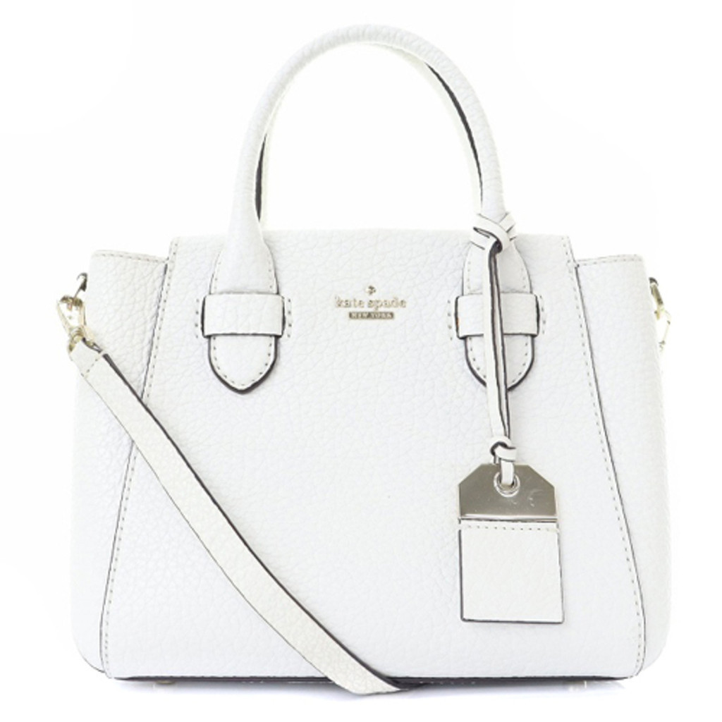 Kate Spade Handbag Shoulder Bag 2 Way Leather Logo White Direct from ...