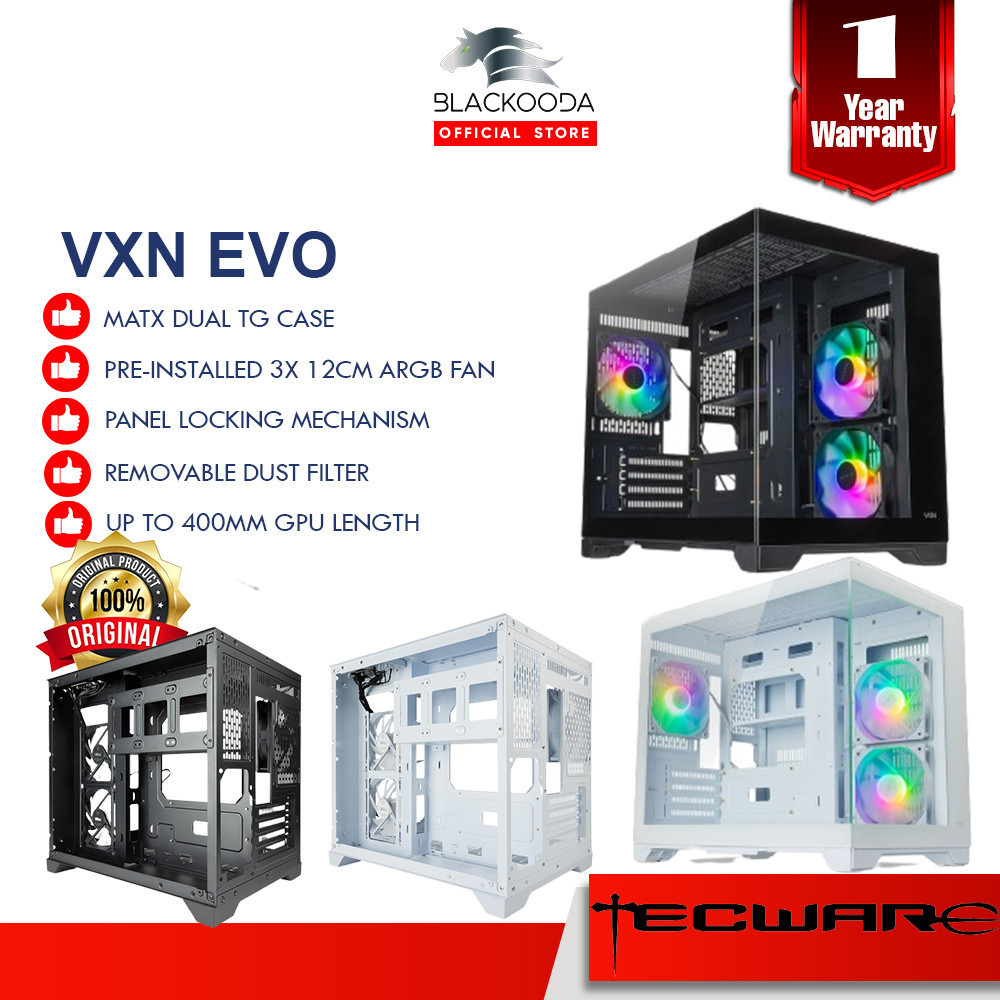 TECWARE VXN Evo Omni ARGB MATX PC Desktop Casing | Shopee Malaysia