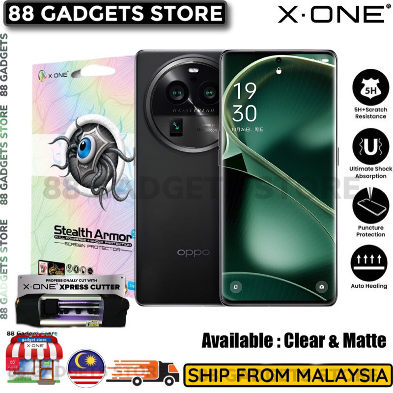 OPPO Find X7 Ultra X-One Stealth Armor 3 Hydrogel Screen Protector ...