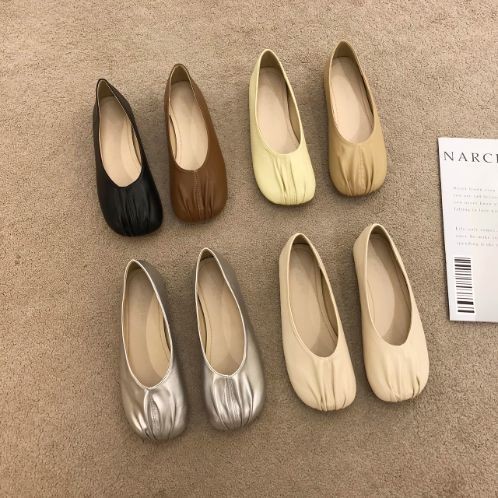 Retro Gentle Pleated Skirt Pumps Women's Shoes 2024 New Spring Niche ...
