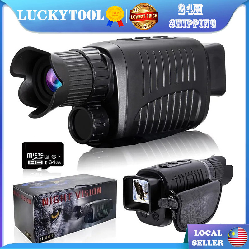 🔥24H🔥1080P HD Monocular Night Vision Device Infrared Camera 5X Digital ...