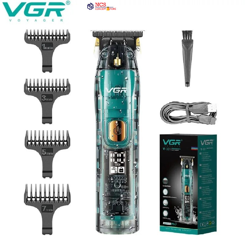 VGR V-961 Waterproof Hair Trimmer Cordless Hair Cutting Machine T-Blade ...