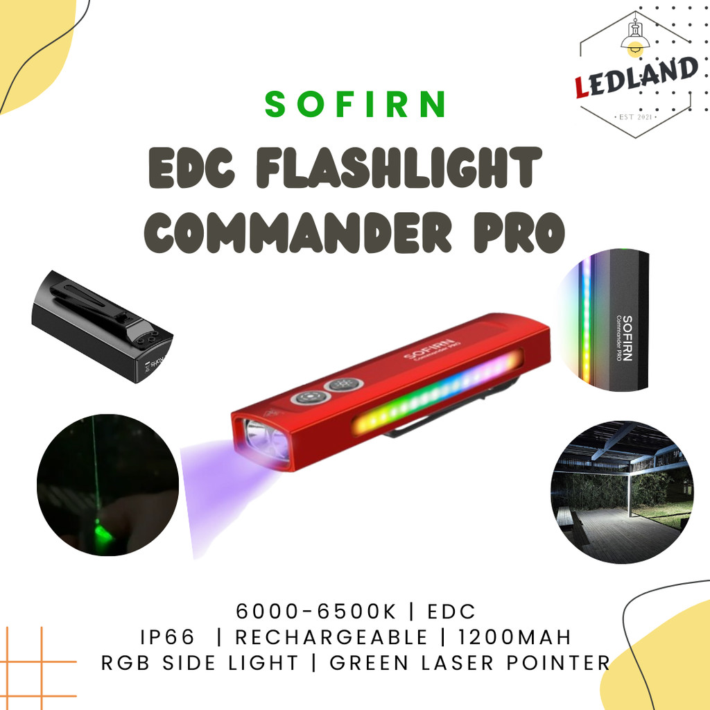 Sofirn Commander PRO Bright Strong UV Light Flat Green Pointer ...