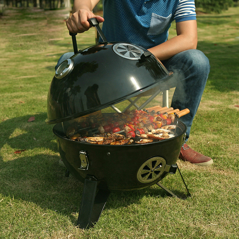 Shijia American Style Stew Grill Rumah Luaran Arang BBQ Grill Rak ...