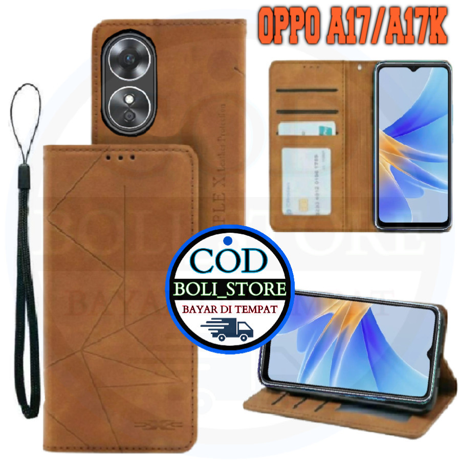 Oppo A17 A17K A78 5G A77S A16E A16K Leather Flip Case Wallet Standing ...
