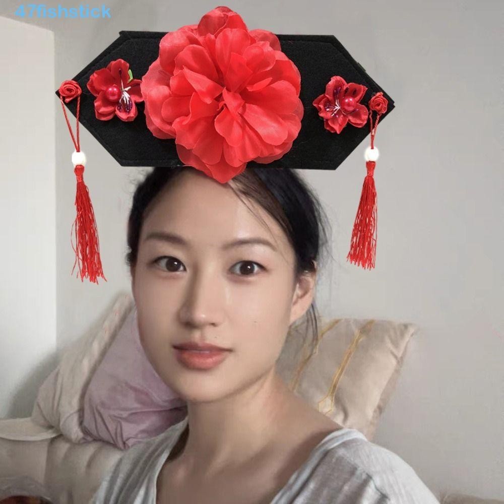 FISHSTICK Chinese Style Hair Hoop, Royal Court Headdress Pearl Beaded