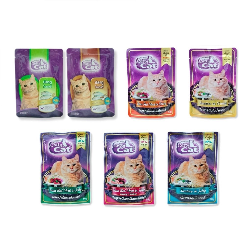 Catty Cat Food Wet Pouch 80 g Per Pack. (Box/12 Sachets) Shopee Malaysia