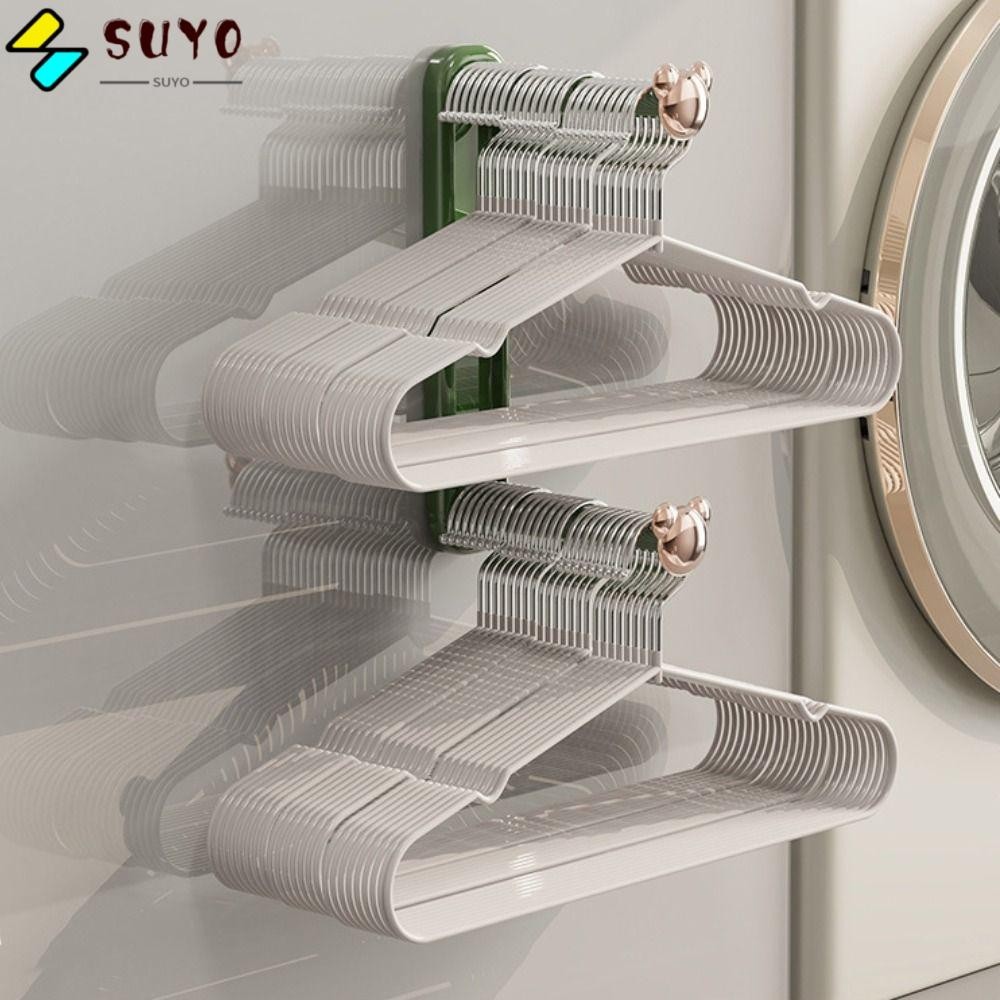 SUYO Hanger Clip Collector, ABS Foldable Hanger Collector, No Punching