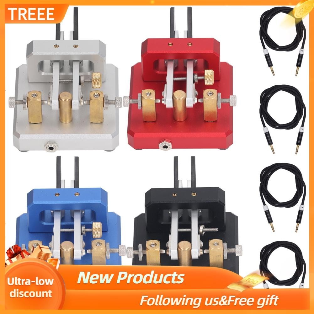 Shenruifa Morse Code Key Blau - Doppelpaddel Telegraph Für CW Training