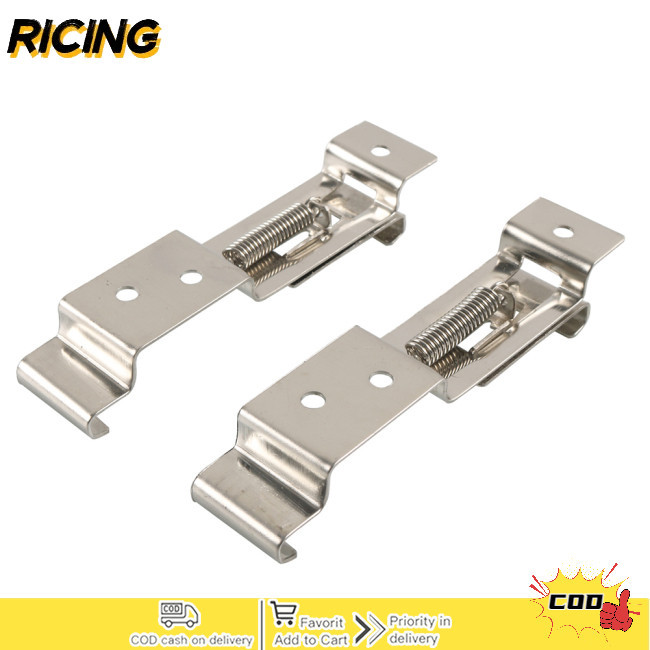 RAM 2 Pieces Trailer Number Plate Holders Clips Stainless Steel Spring