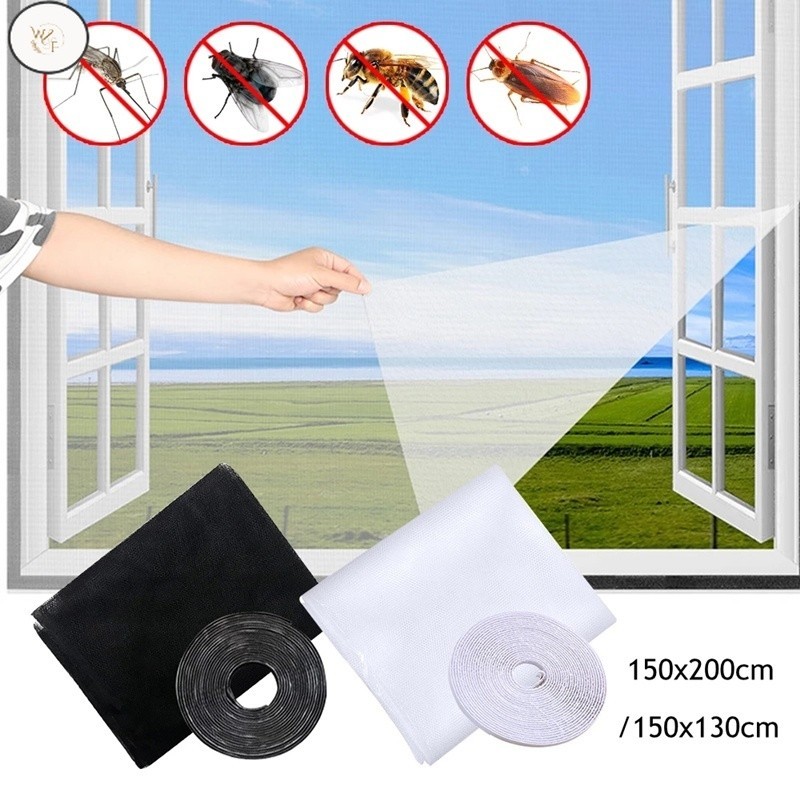 WF 1Pc Creative DIY High Density Insect Fly Mosquito Window Screen Self ...