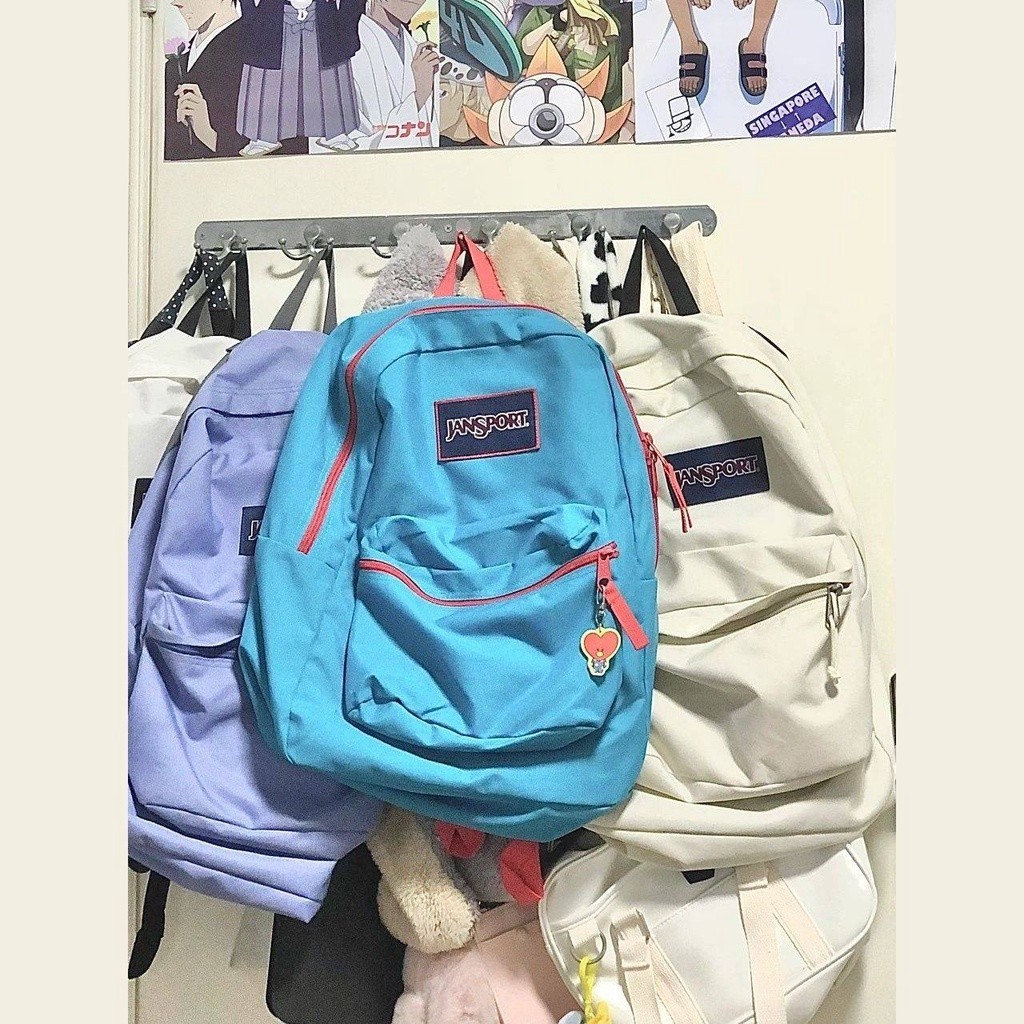 jansport backpack school bag korean style Super Jesper Super JanSport backpack rice white almond white student schoolbag men s and women s backpack Shopee Malaysia