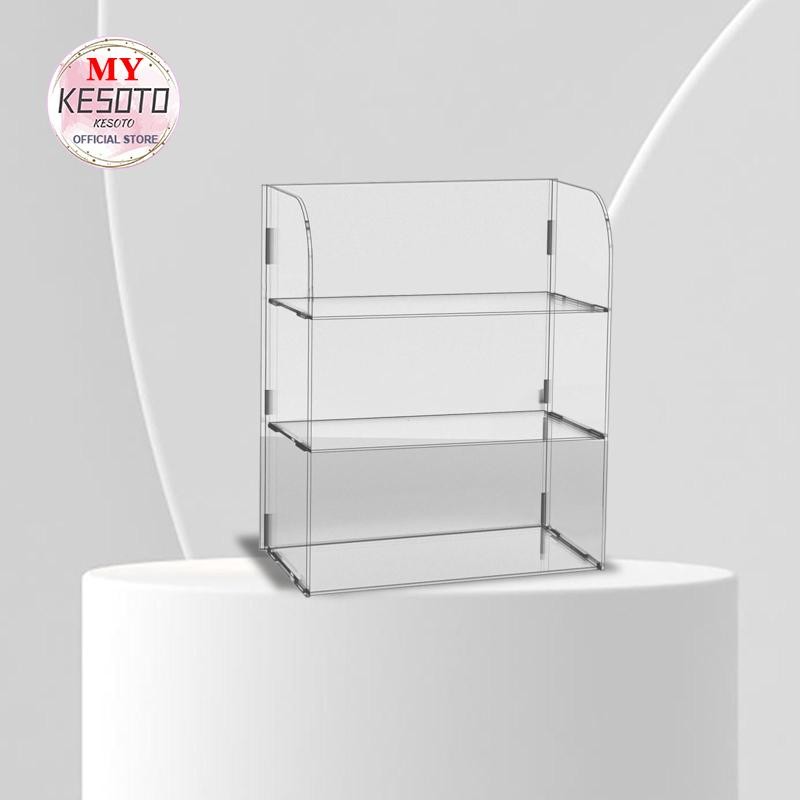 [KesotoMY] Acrylic Display Rack Stand Showcase Shelves Storage ...