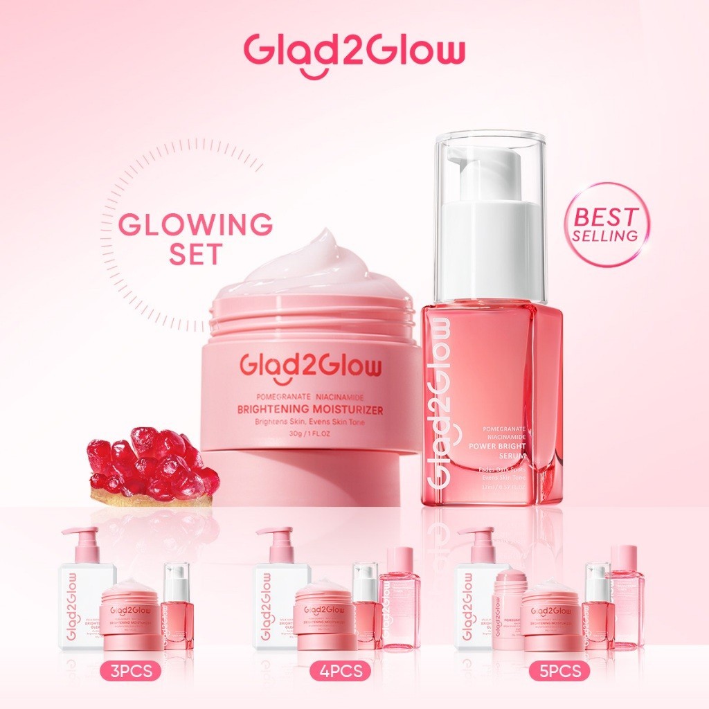 [Glad2Glow] Brightening Set Aha Bha Pha Niacinamide Facial Cream ...