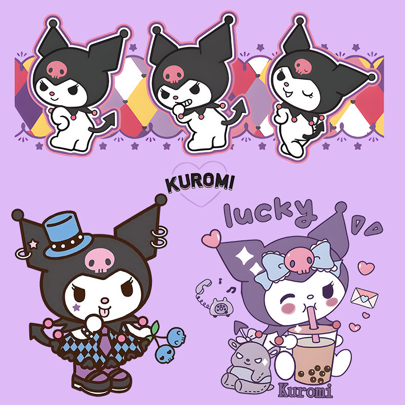 Hot Kuromi Cartoon Transfer Patches DIY Bags Clothes Pants Ironing Heat ...