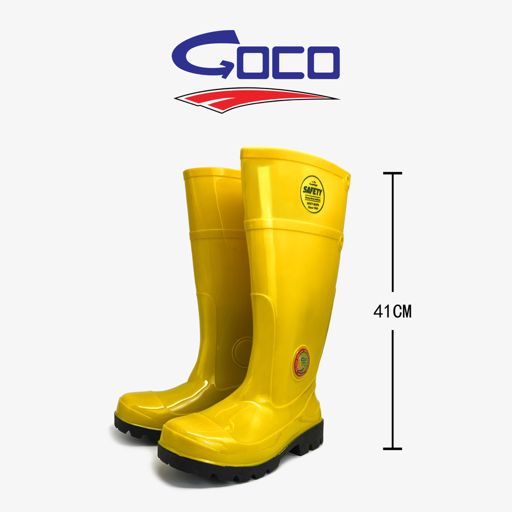 GOCO Rainboot /Kasut Getah Safety Rubber Shoe Anti Slip Boot /Kasut ...