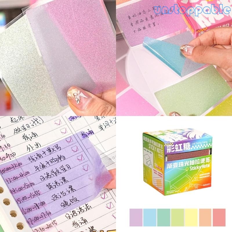 Un* 126 Sheets Cute Writing Notes Paper Small Pull out Type Clear Note ...