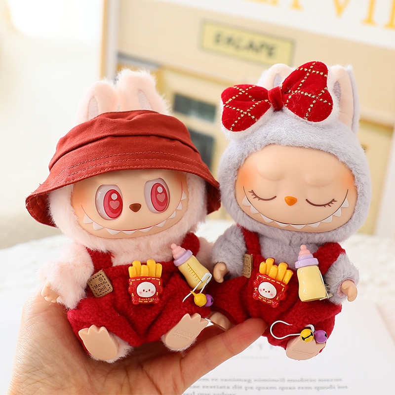 Suitable for Labubu v1 and v2 Clothes Lucky Red Series Not Included ...