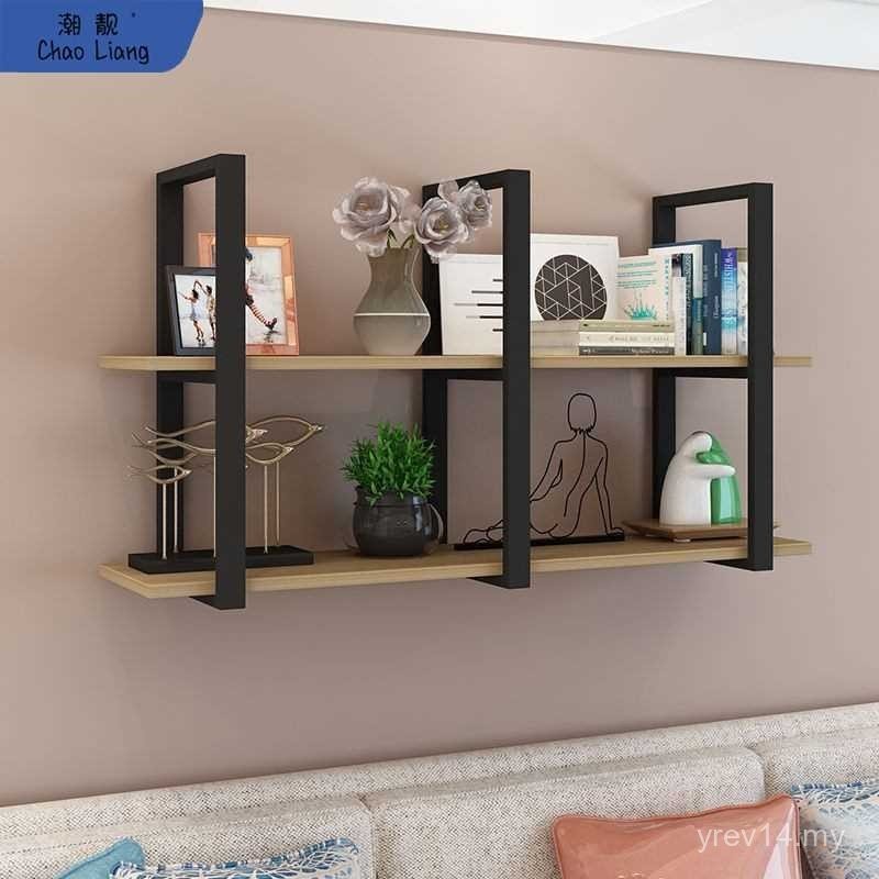 Iron Wall Hanging Rack Wall Bookshelf Flower Rack Decorative Rack ...