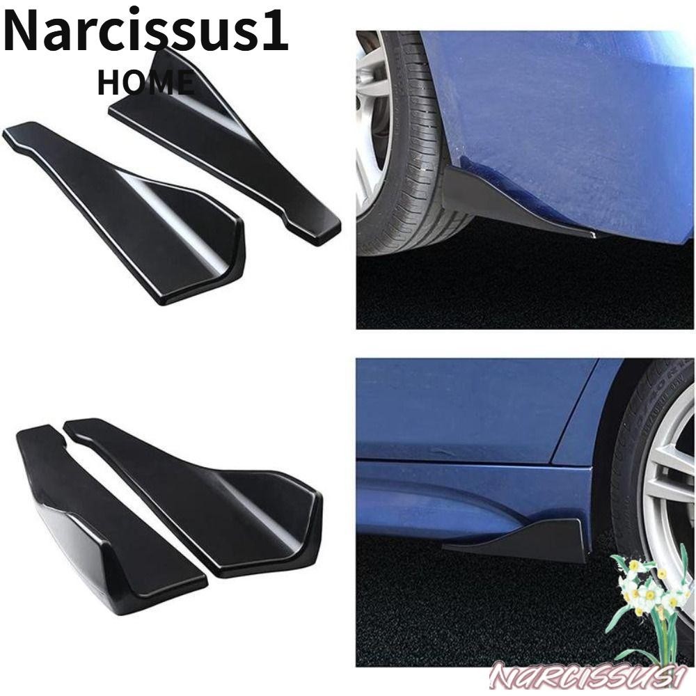 NARCISSUS Car Side Skirt Bumper Bars, Spoiler Splitter Extensions Car Bumper Spoiler Rear Lip