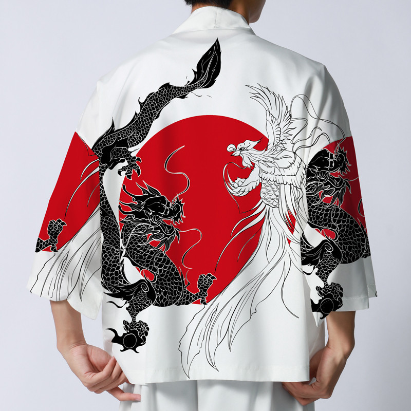 Unisex Summer Kimono For Men Japanese streetwear samurai costume clothing  thin Tops Mens | Shopee Malaysia