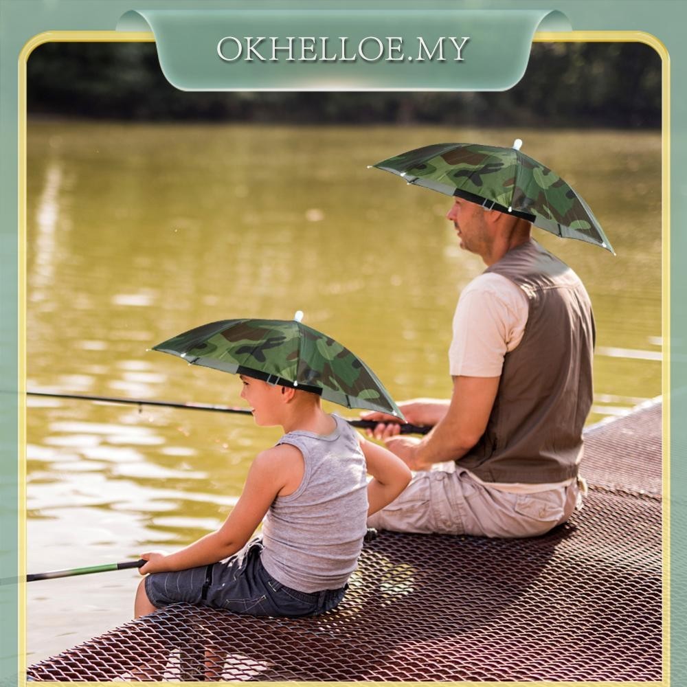 Colorful Creative Umbrella Hat Sun Shade Camping Fishing Hiking Outdoor