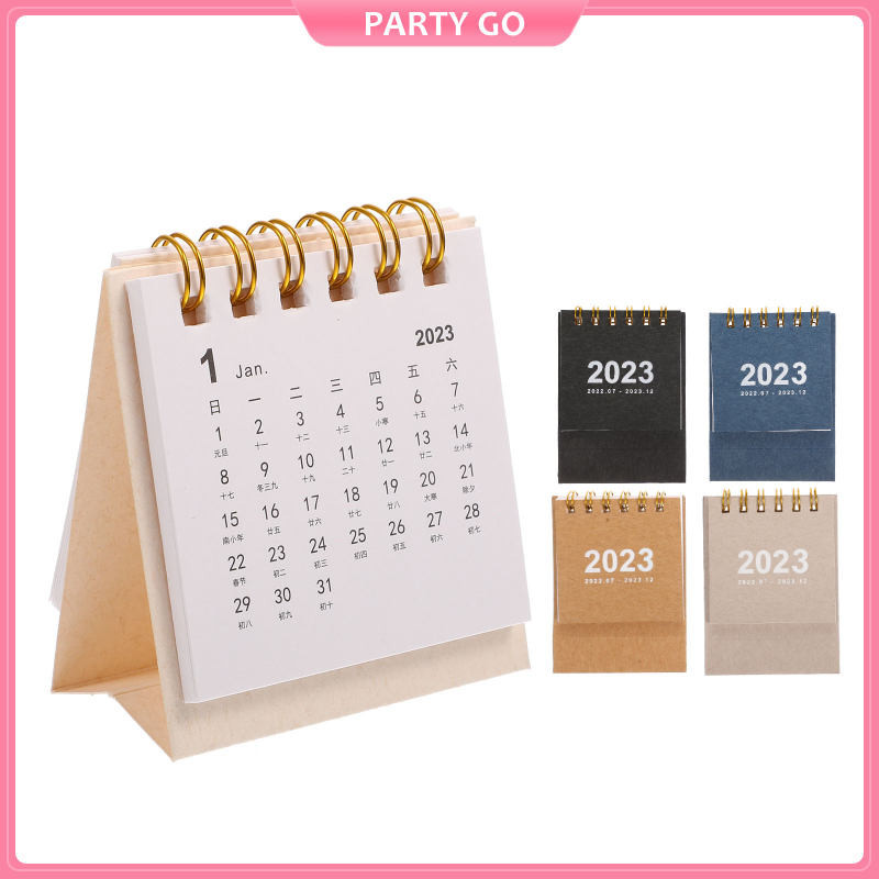 uiran 5 Pcs Calendars Large Wall Flower Knows 2023 Mini Desk Household ...