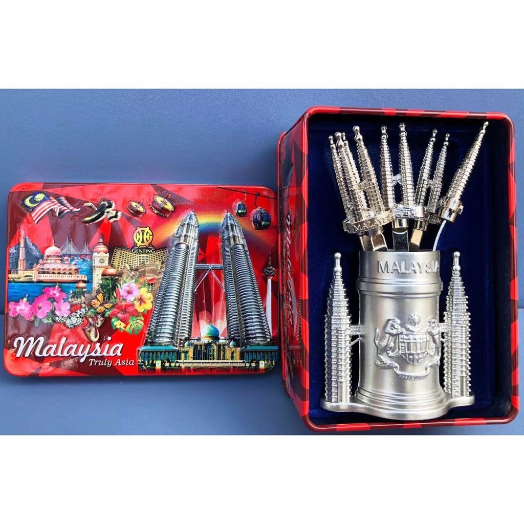 MALAYSIA COLLECTION KLCC Twin Towers Mini Forks ( Fruit Picker ) With ...