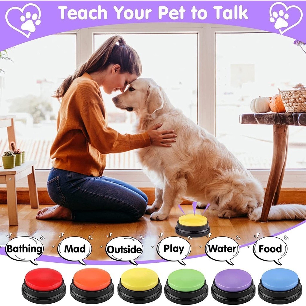 Mainan Butang Cat Button Dog Buttons For Communication Dog Talking ...