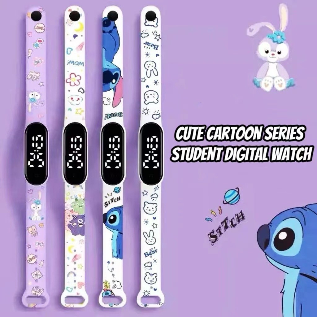 Cartoon Kids Digital Watch / Jam Tangan Kanak / 可爱卡通儿童电子表手表 | Shopee ...