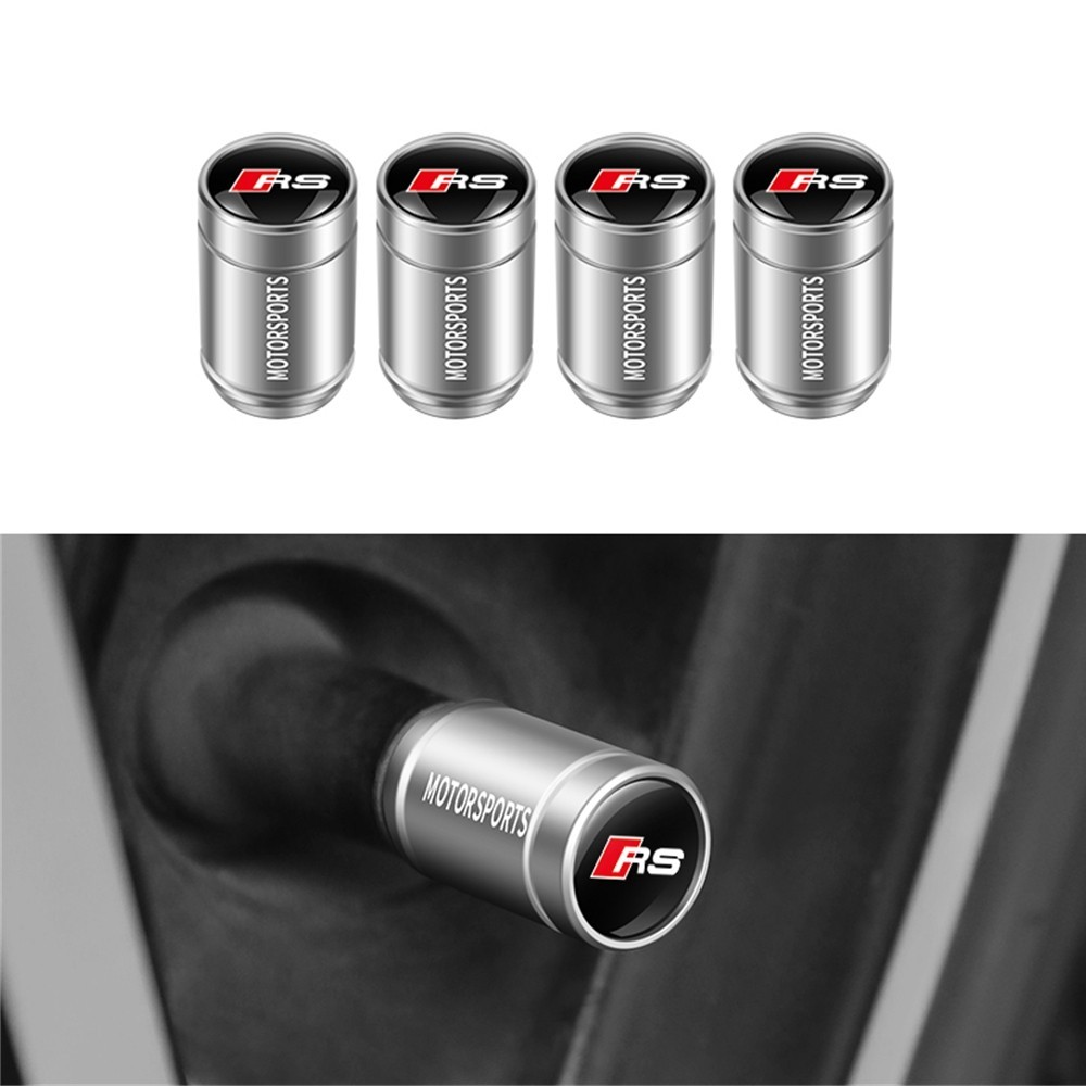 Audi Sline Tire Valve Caps, Valve Stem Caps for Audi RS A1 A3 RS3 A4