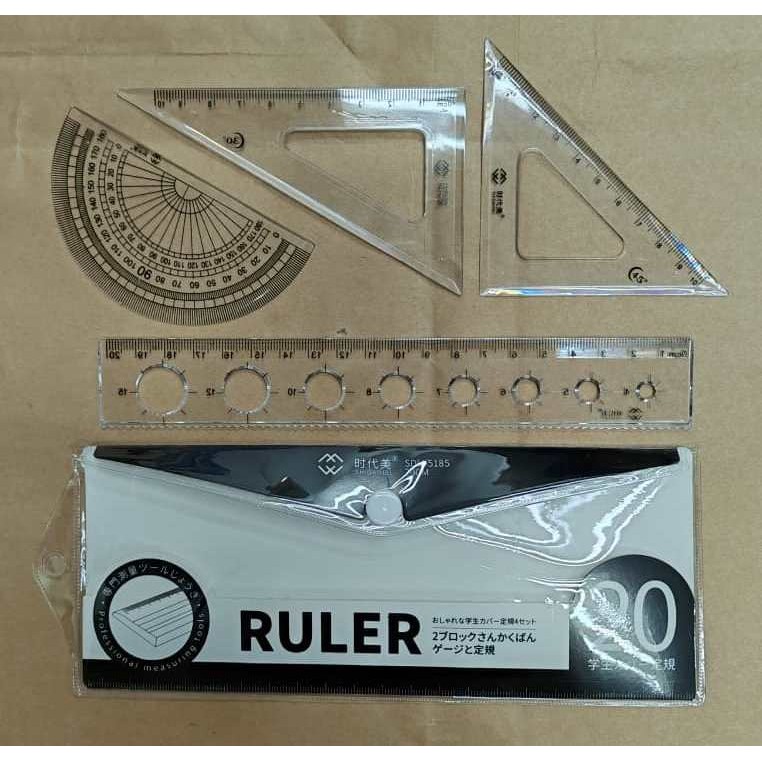 Student Triangle Ruler Set (4pcs/pkt) | Shopee Malaysia
