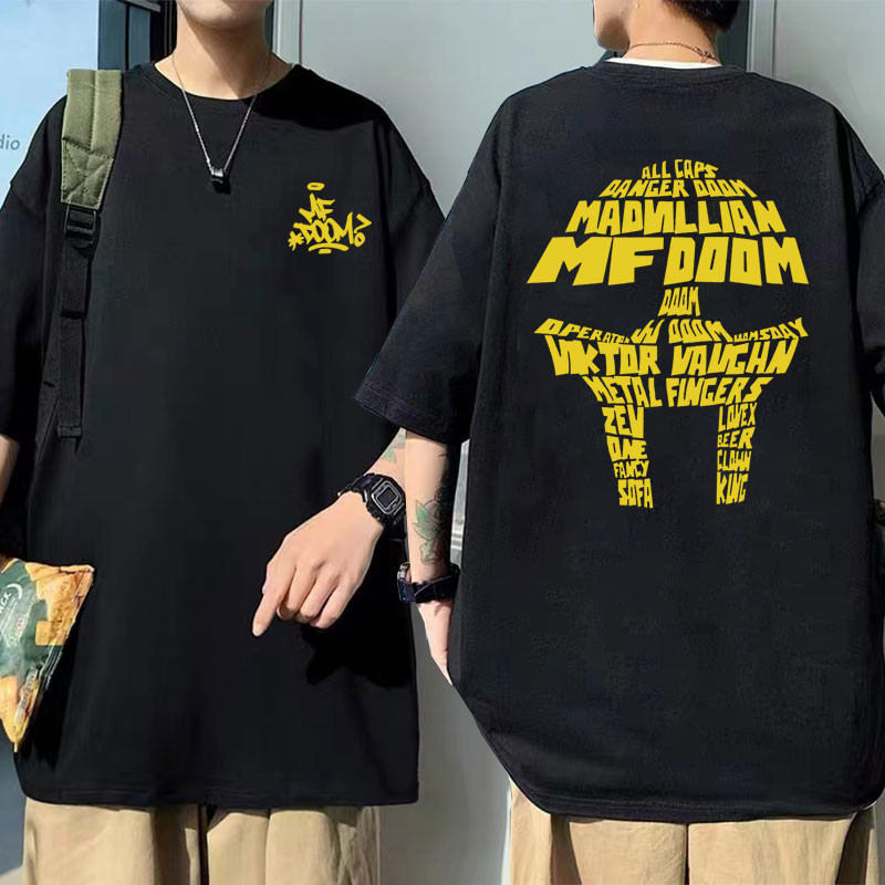 Limited Rapper Mf Doom Madvillain Metal Face Mf T Male Manga Loose ...