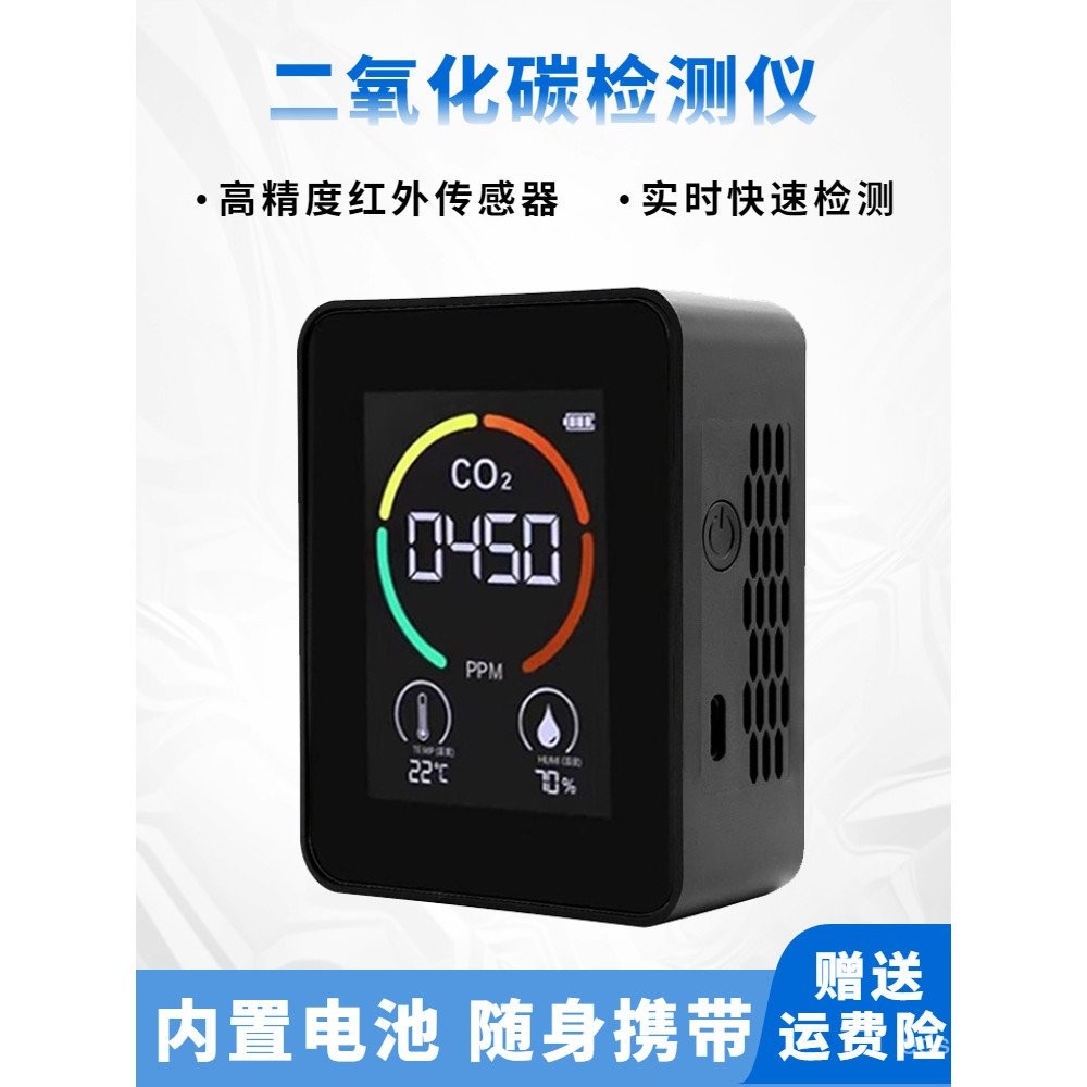 Carbon Dioxide Air Quality Detection Instrument CO2 Concentration ...
