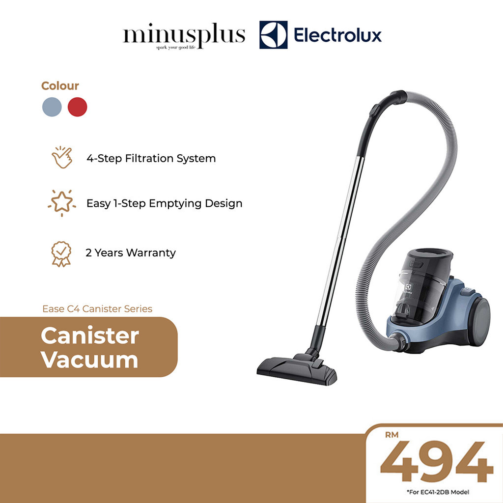 Electrolux 4Step Filtration System Canister Vacuum Cleaner (1.8L