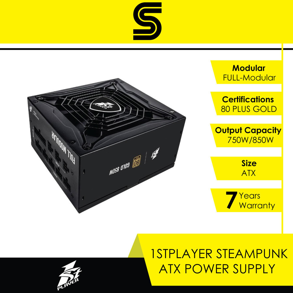 1STPLAYER STEAMPUNK ATX Power Supply Unit - (750W/850W) | Shopee Malaysia