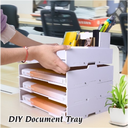 DIY Document Tray | 8mm Thickness Wooden Tray | Document Rack | Office ...